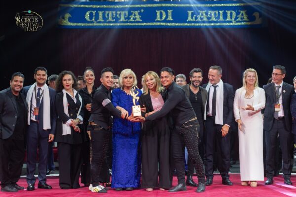 Momento emozionante durante lo spettacolo