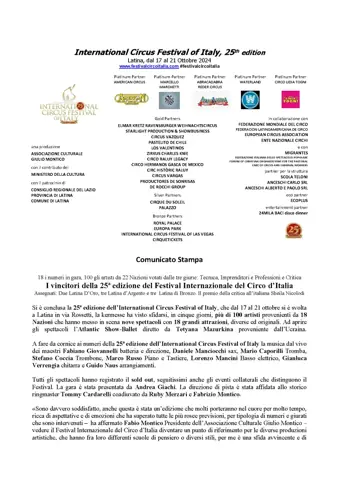 I vincitori della 25^ edizione del Festival Internazionale del Circo d’Italia – foto 2