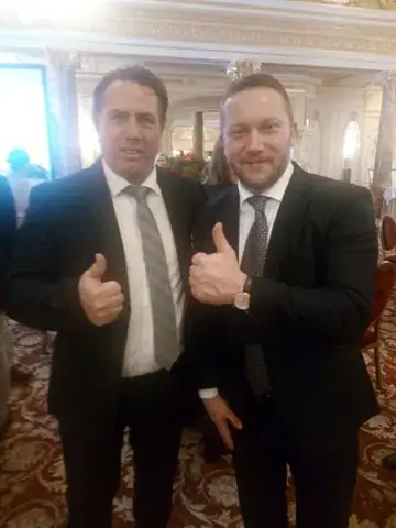 Monte Carlo, Hotel Hérmitage – Our President, Fabio Montico, with Dr István Ujhelyi, Member of the European Parliament